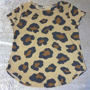 Leopard Waffle Knit Shirt